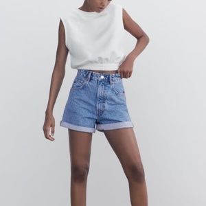 Zara High-waisted Mom fit Shorts